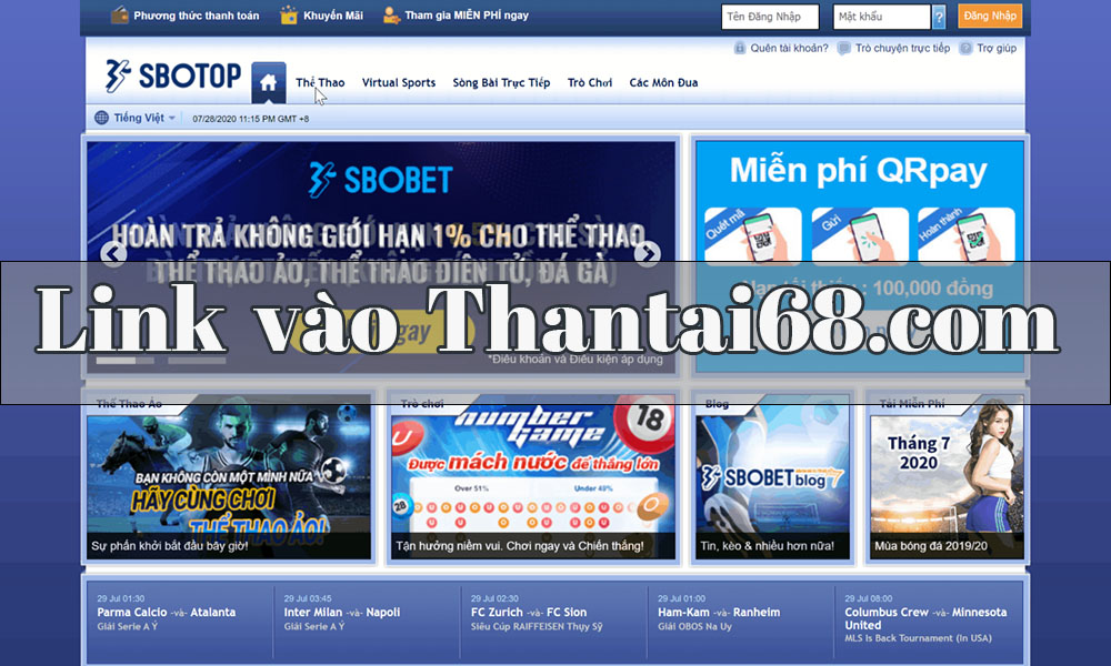 Thantai68.com | Link vào nhà cái Sbobet trên mobile mới nhất