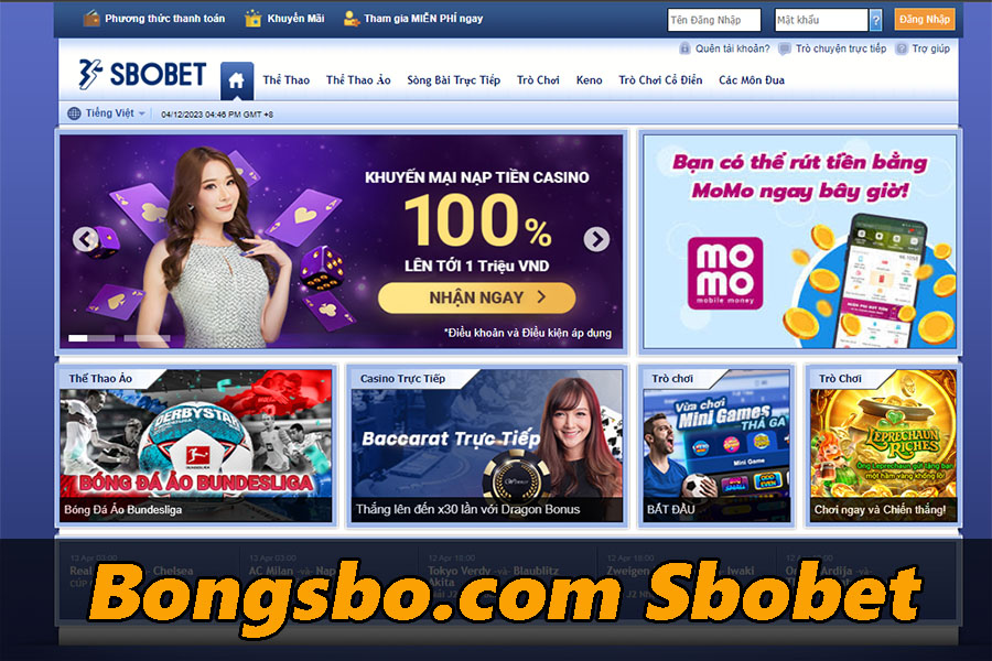 Bongsbo.com trang website chính thức của nhà cái Sbobet